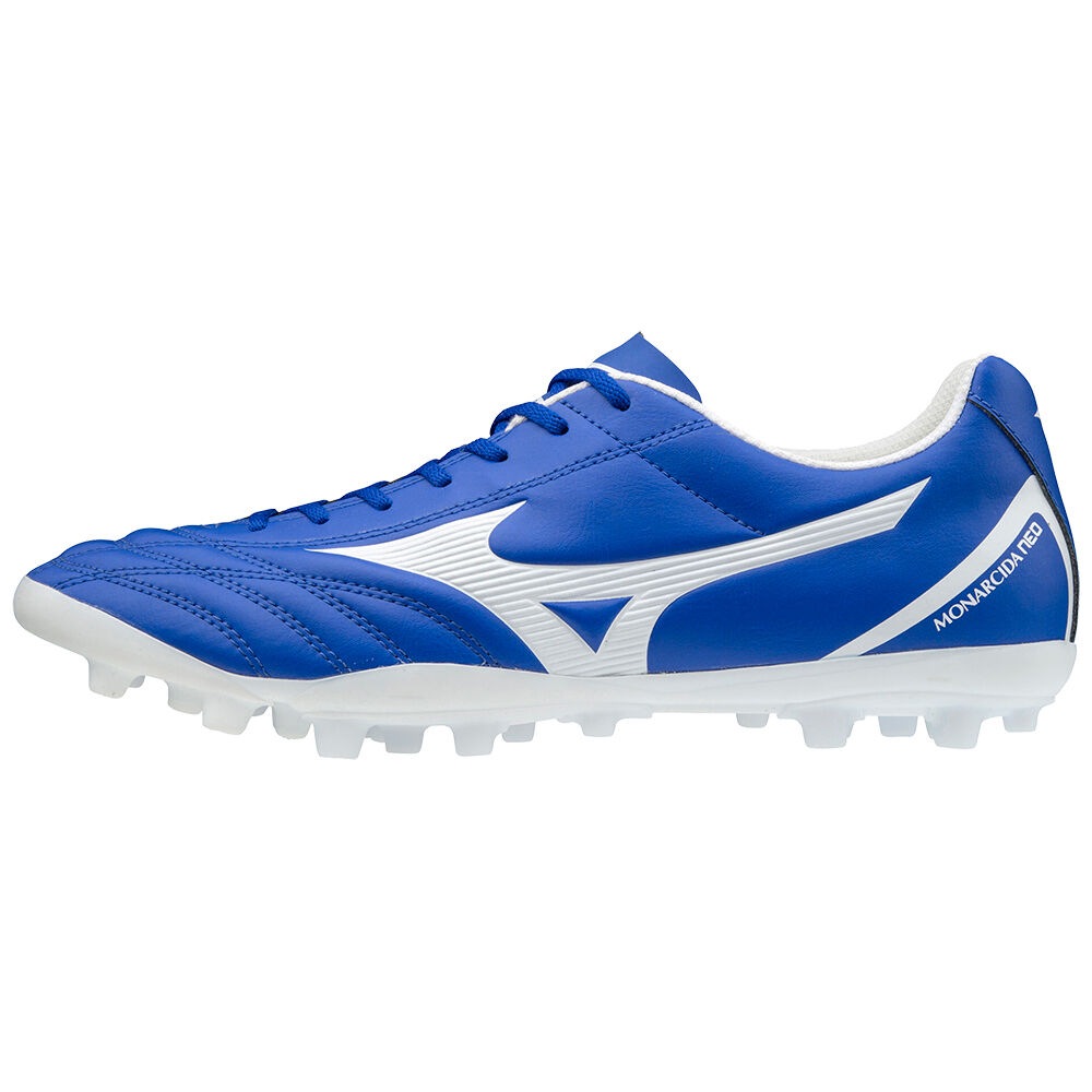 Botas de Futbol Mizuno Monarcida Neo Select AG Hombre Azules/Blancas Outlet ATWY-75146